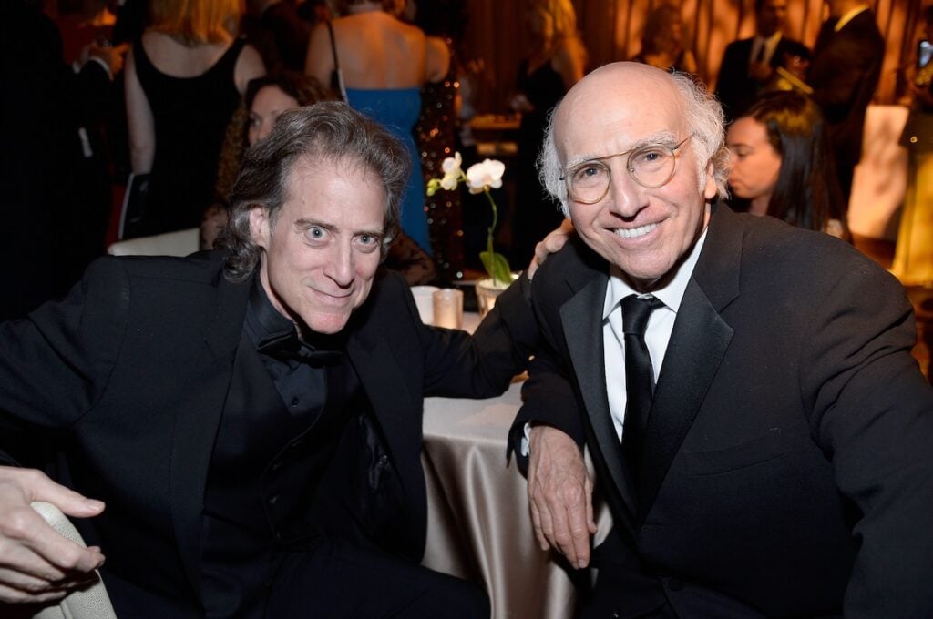 Richard Lewis with Larry David