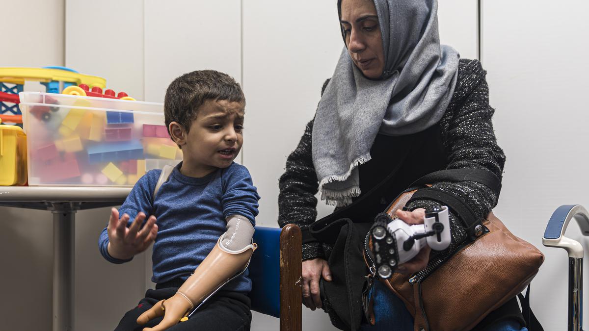 Half A World Away Four Year Old Gaza Boy Gets A New.jpg