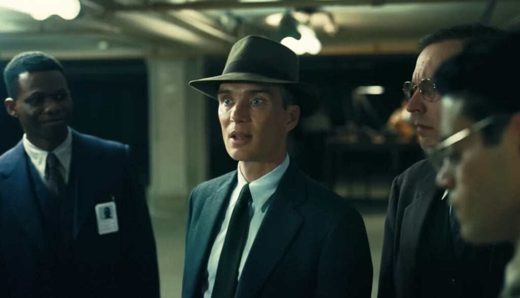 Cillian Murphy in a scene from Christopher Nolan's film Oppenheimer.