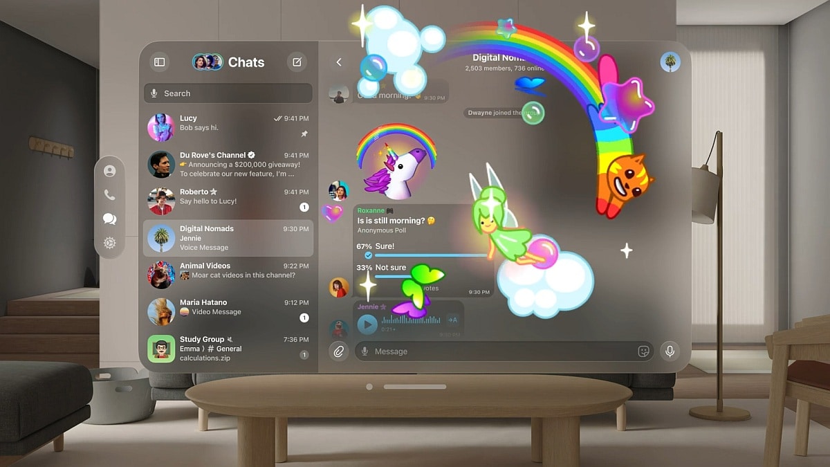 Telegram Founder Teases Visionos App With Translucent Design For Apple.jpg