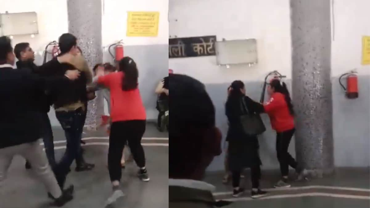 Video Couple Gets Into Aggressive Fight Inside Dwarka Family Court.png