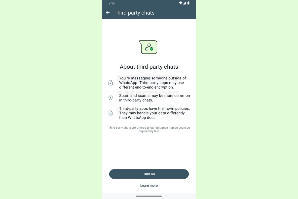 whatsapp third party chat WhatsApp