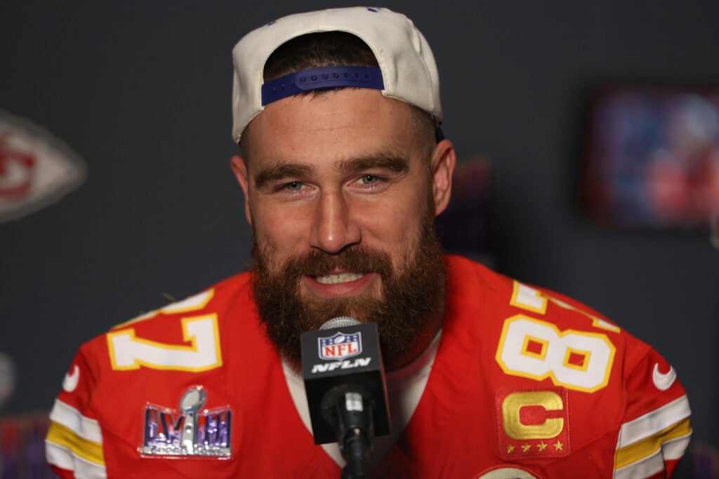 Travis Kelce in February of 2024.