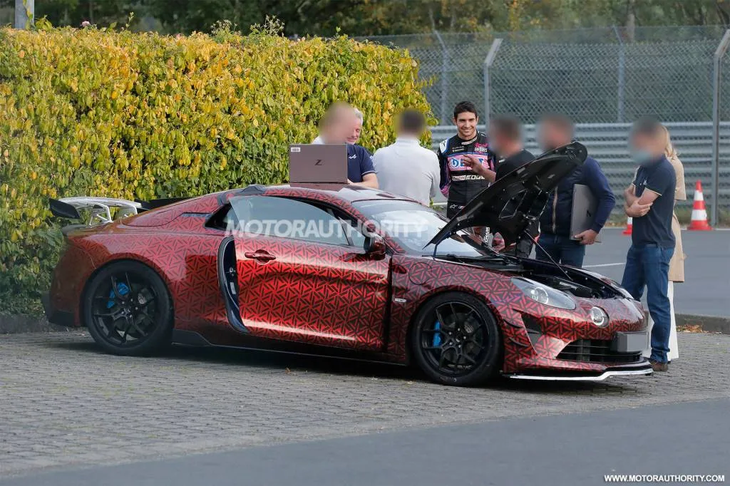 Alpine F1 driver Esteban Ocon tests 2025 A110 RS at the Nürburgring - Photo credit: Baldauf