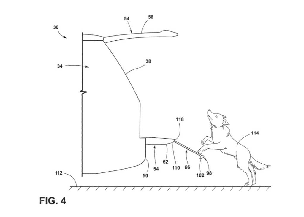 Ford SUV cargo ramp patent image